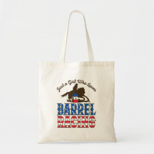 Bolsa Tote Só uma garota que ama a corrida de barris