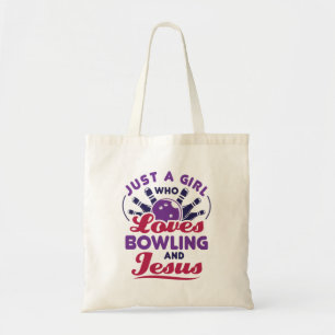 Bolsa Tote Só uma garota que ama Boliches e Jesus