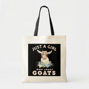 Bolsa Tote Só uma garota que ama cabras bonitinhas