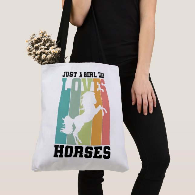 Bolsa Tote Só uma garota que ama Cavalos | Garota-cavalo (Close Up)