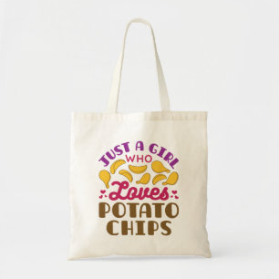 Bolsa Tote Só uma garota que ama Comida de lanche de batata