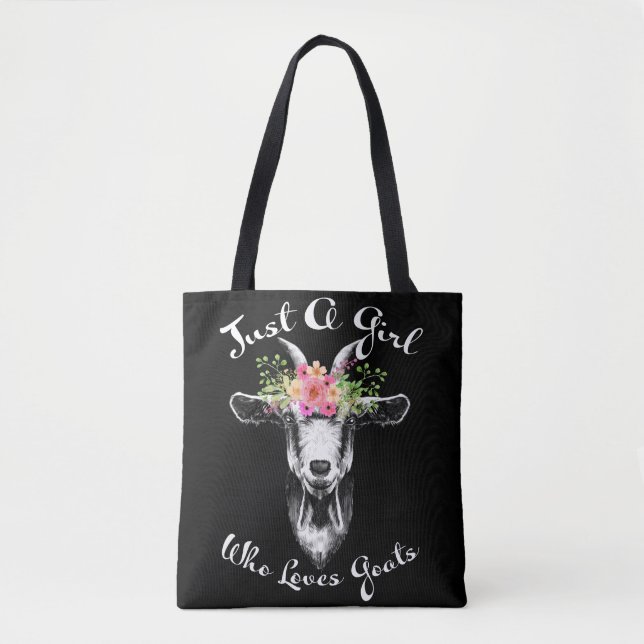 Bolsa Tote Só uma garota que ama Goats Farmer Women Goat (Frente)