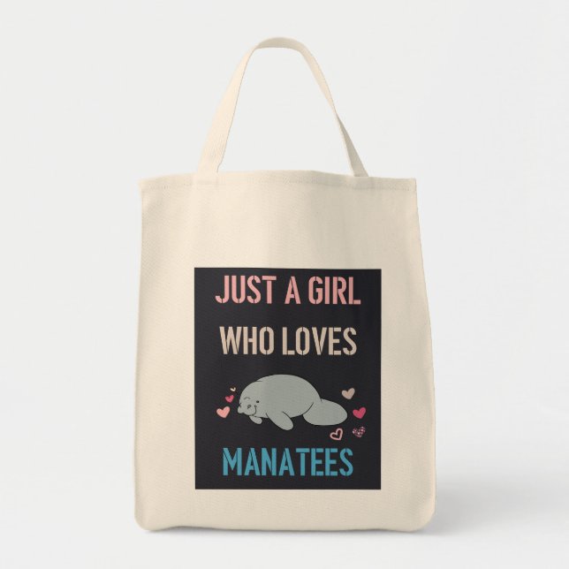 Bolsa Tote SÓ UMA GAROTA QUE AMA MANATÉS DE T-Shirt Long Apro (Frente)