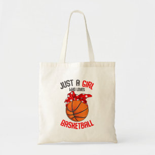 Bolsa Tote Só uma garota que ama uma moça de basquete