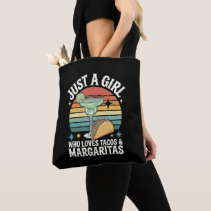 Bolsa Tote Só Uma Rapariga Que Ama Tacos E Margarita Mexicano
