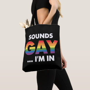 Bolsa Tote Soa Gay, sou Rainbow LGBTQ Pride