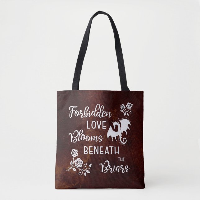 Bolsa Tote Sob as Roseiras Brenda K Davies (Frente)