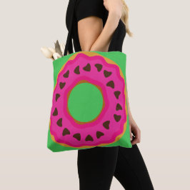 Bolsa Tote Sobremesa,Donut,Donut com Glacê e chocolate,Modern