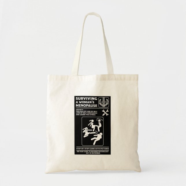 Bolsa Tote Sobrevivendo à menopausa (Frente)