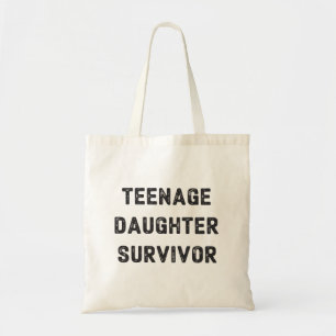 Bolsa Tote Sobrevivente Filha Adolescente Humor Divertido Dia