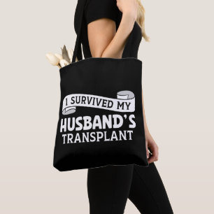Bolsa Tote Sobrevivi à minha fita de receptor de transplante