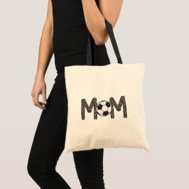 Bolsa Tote Soccer Mãe Bolinhas Bola de Futebol Jersey