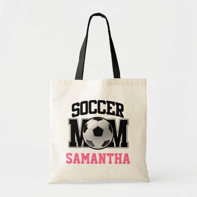Bolsa Tote Soccer Mãe Personalizada (Frente)