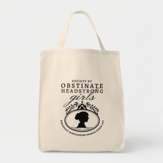 Bolsa Tote Sociedade Jane Austen de Meninas Obstinadas e Teim