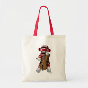 Bolsa Tote Sock Monkey and Cello