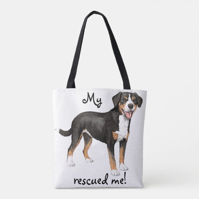 Bolsa Tote Socorro Entlebucher Mountain Dog (Verso)