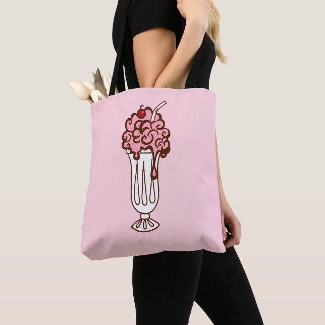 Bolsa Tote Soda de Cereja Retro (Close Up)