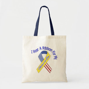 Bolsa Tote Sogra - eu visto um patriótico militar da fita