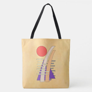 Bolsa Tote Sol Abstrato, Sombras, Reflexos e Estruturas