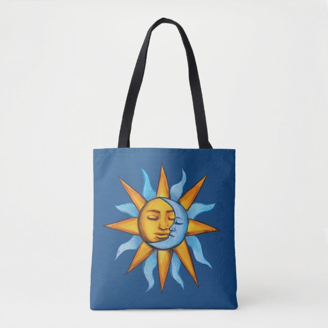 Bolsa Tote Sol e Lua Sunshine Moon Child (Frente)