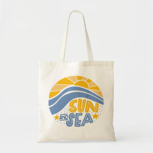 Bolsa Tote Sol, Mar e Praia de Verão