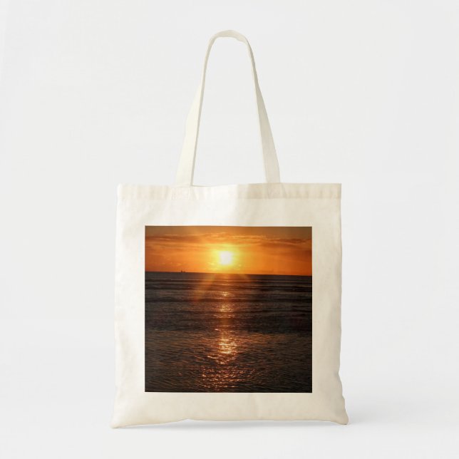 Bolsa Tote Sol sobre o mar (Frente)