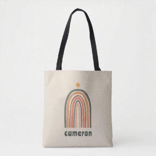 Bolsa Tote Sol Sobre Um Arco-Íris