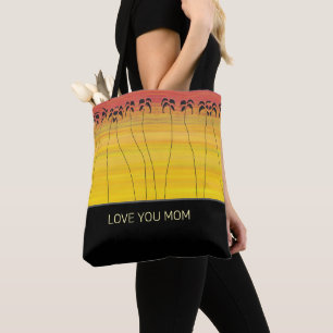 Bolsa Tote Sol tropical tropical do dia de as mães
