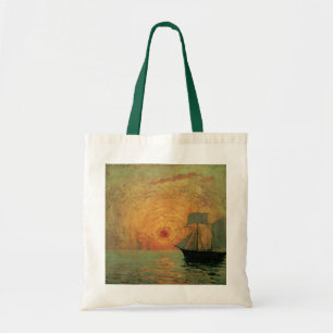 Bolsa Tote Sol Vermelho por Maxime Maufra, Impressionismo Vin