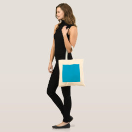 Bolsa Tote Solid Cyan Blue Background | Summer Minimal Style