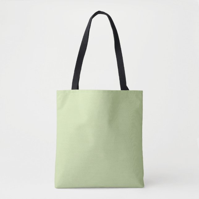 Bolsa Tote Solid Pale Moss Green por Coleções Premium (Frente)