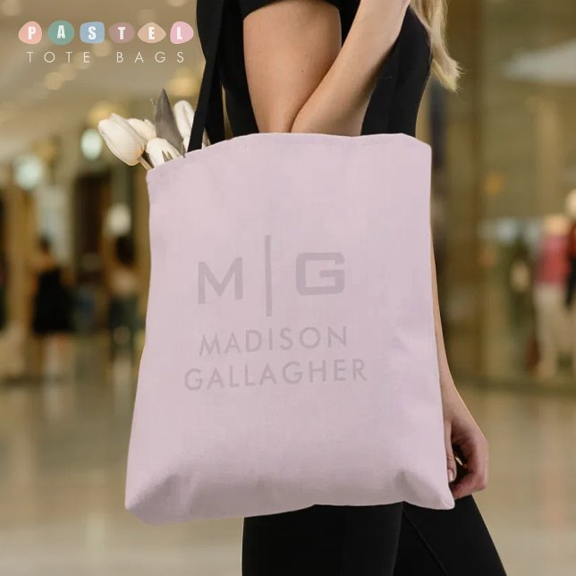 Bolsa Tote Solid Soft Light Pastel Beige Pink Color  (Solid Soft Light Pastel Beige Pink Color Tote Bag
)