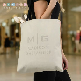 Bolsa Tote Solid Soft Light Pastel Cream Beige Yellow Color 
