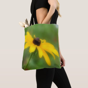 Bolsa Tote Solteiro Black Eyed Susan Daisy Flower