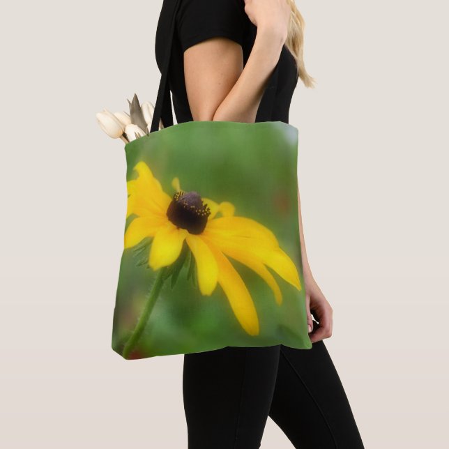 Bolsa Tote Solteiro Black Eyed Susan Daisy Flower (Close Up)
