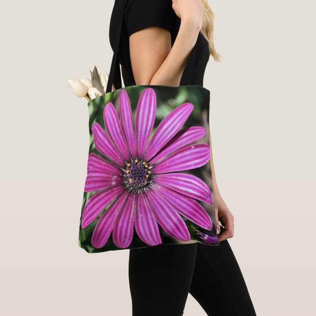 Bolsa Tote Solteiro Purple African Daisy Flower (Close Up)