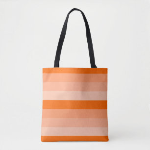 Bolsa Tote Sombras das faixas de laranja