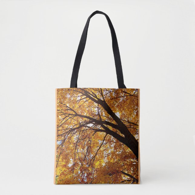 Bolsa Tote Sombras de Árvore de Queda (Frente)