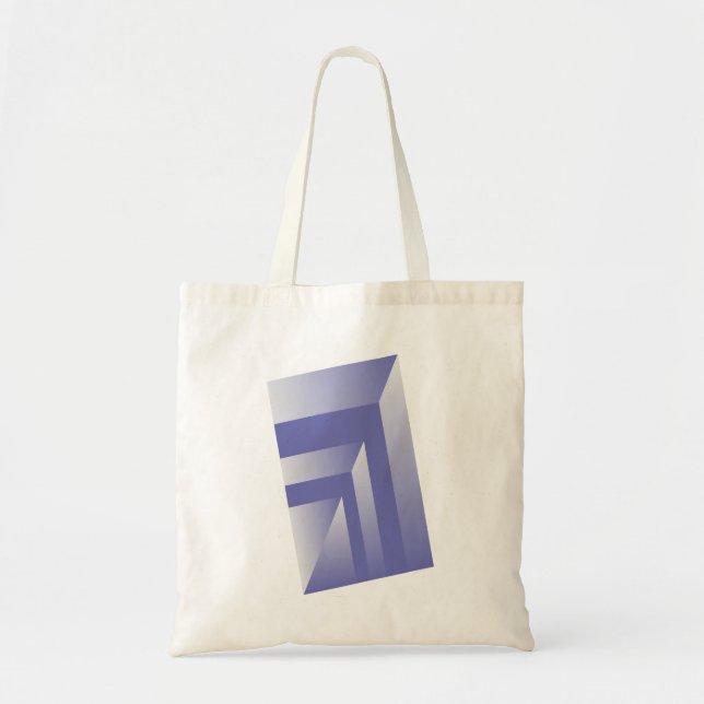 Bolsa Tote Sombras violetas azuis (Frente)