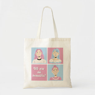 Bolsa Tote Somos todos lindos! Capacitação da beleza