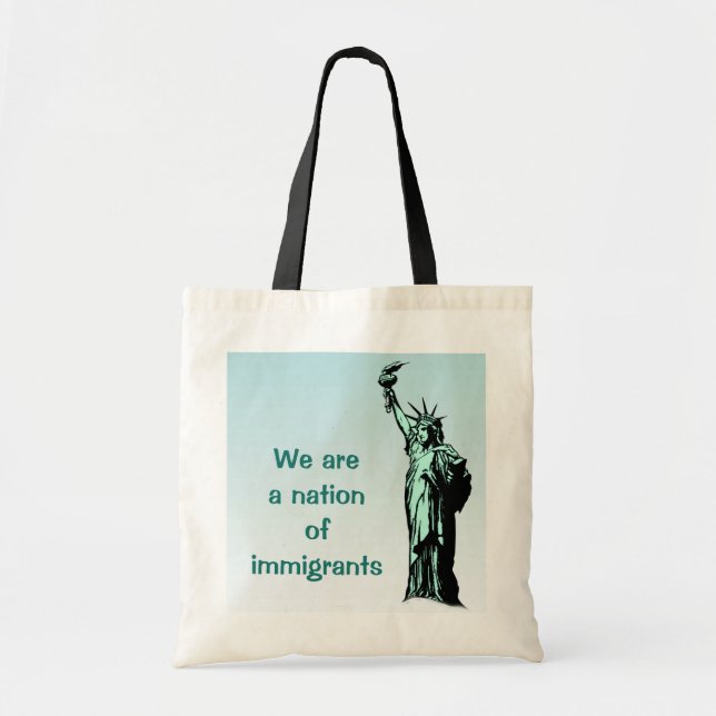 Bolsa Tote Somos uma Nação de Imigrantes Tote Bag (Frente)