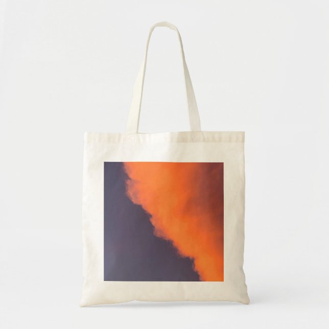 Bolsa Tote Sonhador, nuvens mágicas em cores mágicas e sonhad (Frente)