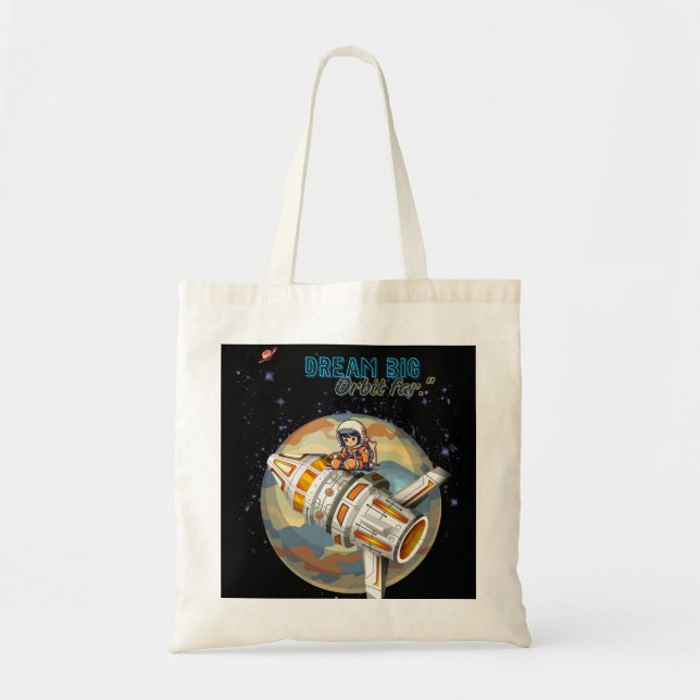 BOLSA TOTE SONHE GRANDE ÓRBITA DISTANTE (Frente)