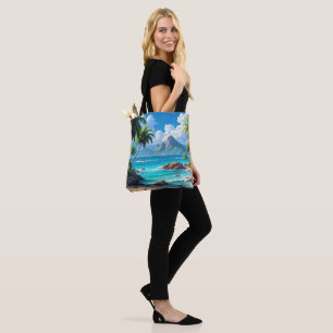 Bolsa Tote Sonhe, Paraíso Tropical,