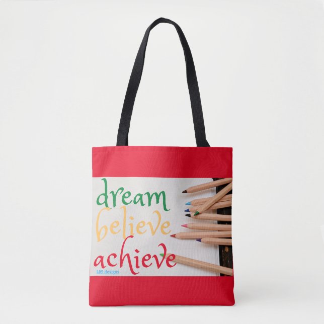 BOLSA TOTE "SONHO, ACREDITE..." (Frente)