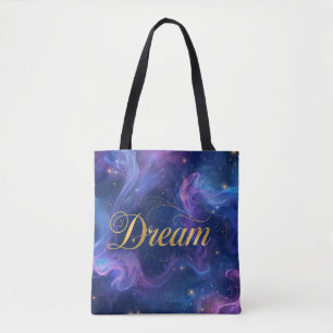 Bolsa Tote Sonho - Azul e roxo colorido