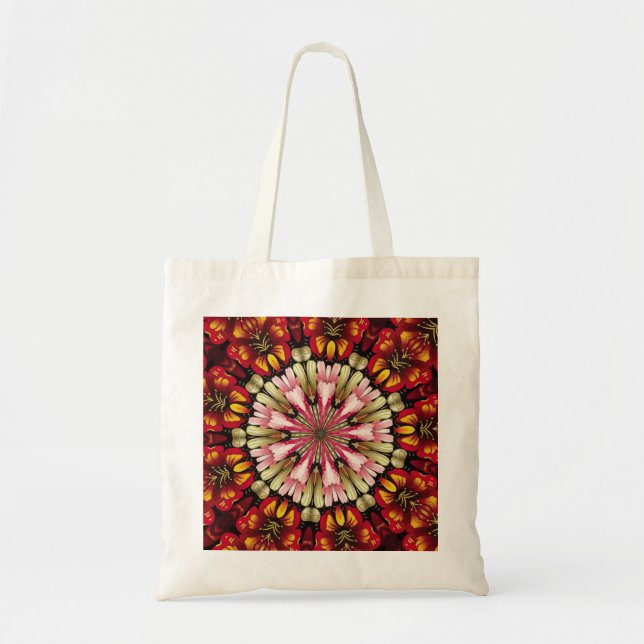 Bolsa Tote Sonho Botânico Mandala (Frente)
