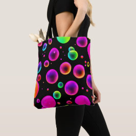 Bolsa Tote Sonho de Bolha Brilhante Arco-íris