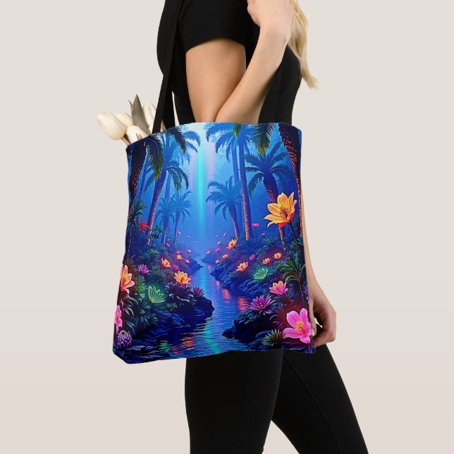 Bolsa Tote Sonho de Floresta Fluvial Encantada (Close Up)
