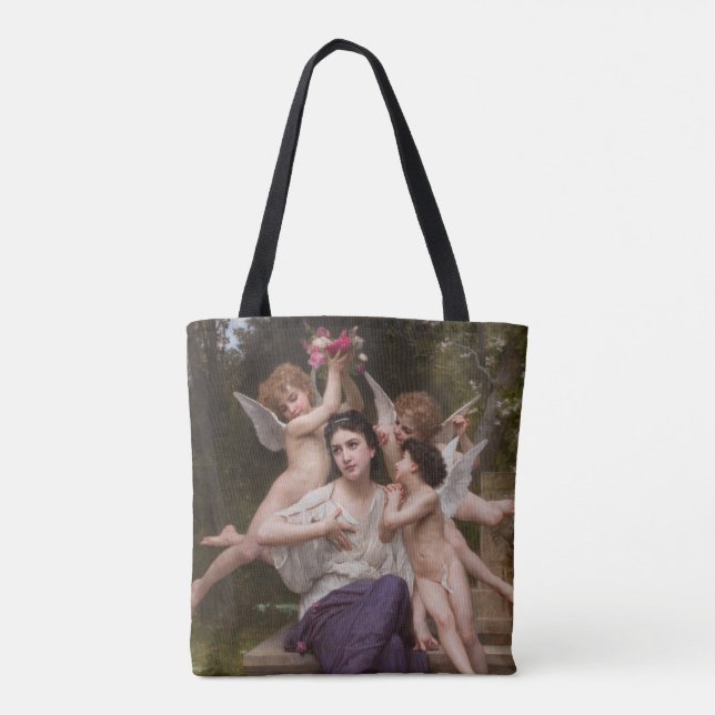 Bolsa Tote Sonho de Primavera, Rêve de Printemps de Bouguerea (Verso)